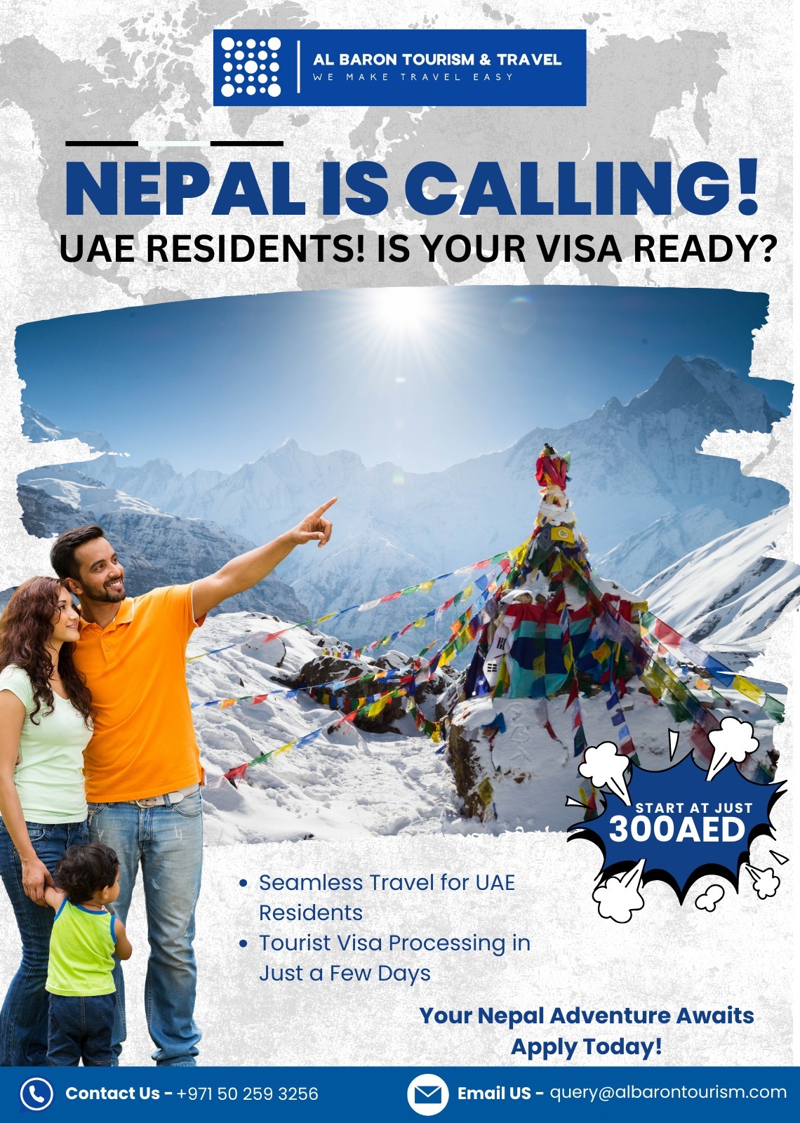 Nepal Visa for UAE Residents
