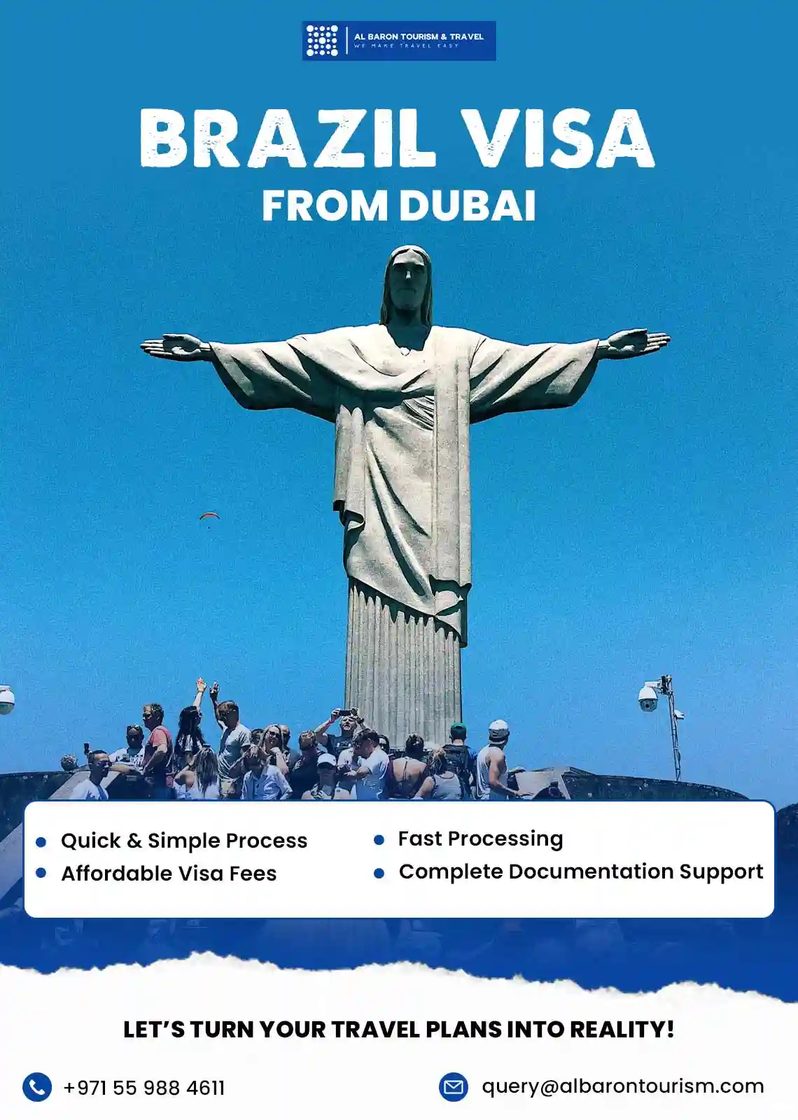 Brazil Visa from Dubai