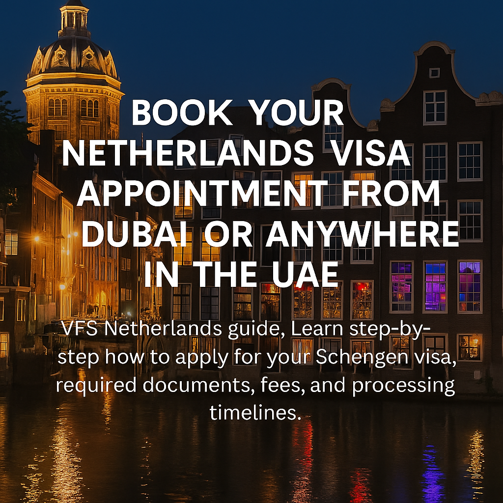 Netherlands Visa Appointment from Dubai & UAE